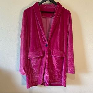 Boutique Long Pink Blazer
